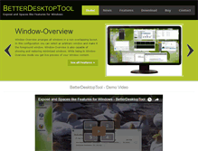 Tablet Screenshot of betterdesktoptool.com